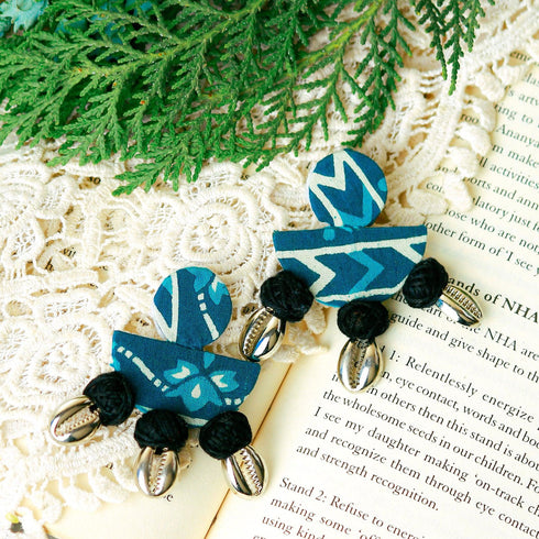 Blue Deepak Earrings - The Earth Store - Fashion Accessories